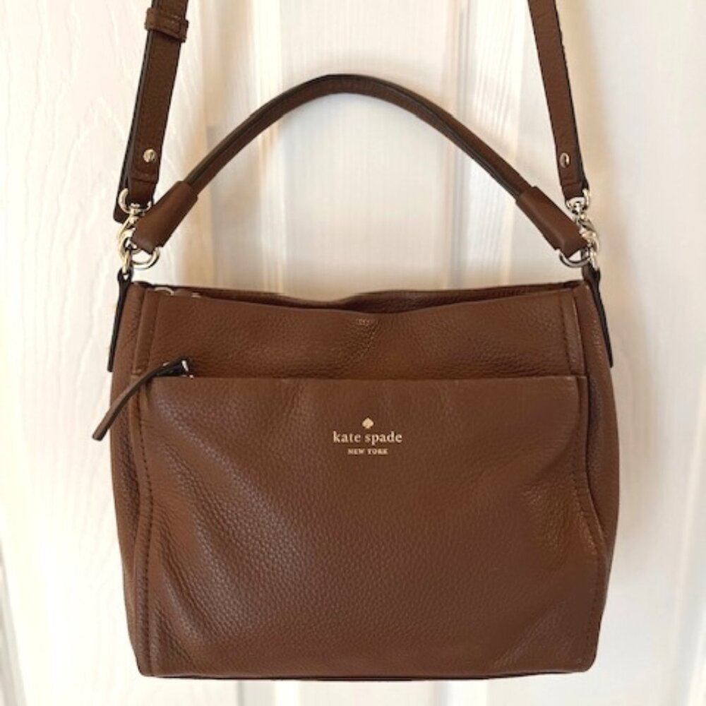 KATE SPADE | New York Leila North South Pebbled Leather Crossbody Bag - Picture 5 of 15